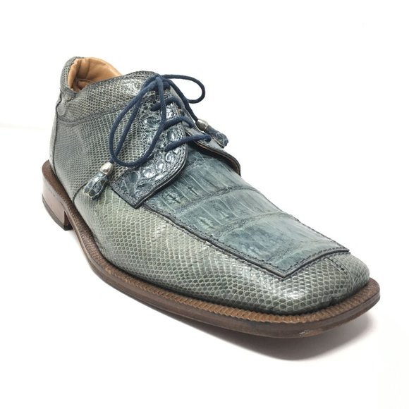 David Eden Ankle Boots Shoe Size 10 Blue Crocodile main image 10